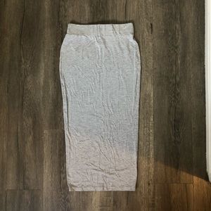 Gray Pencil Skirt